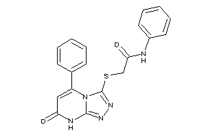 Image of 2-[(7-keto-5-phenyl-8H-[1,2,4]triazolo[4,3-a]pyrimidin-3-yl)thio]-N-phenyl-acetamide