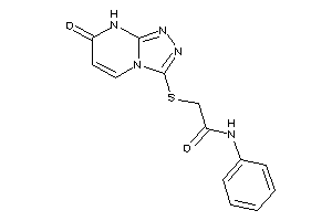 Image of 2-[(7-keto-8H-[1,2,4]triazolo[4,3-a]pyrimidin-3-yl)thio]-N-phenyl-acetamide