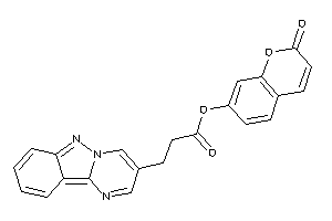 Image of 3-pyrimido[1,2-b]indazol-3-ylpropionic Acid (2-ketochromen-7-yl) Ester