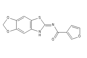 N-(7H-[1,3]dioxolo[4,5-f][1,3]benzothiazol-6-ylidene)-3-furamide