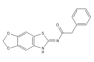 Image of N-(7H-[1,3]dioxolo[4,5-f][1,3]benzothiazol-6-ylidene)-2-phenyl-acetamide