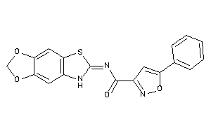 Image of N-(7H-[1,3]dioxolo[4,5-f][1,3]benzothiazol-6-ylidene)-5-phenyl-isoxazole-3-carboxamide
