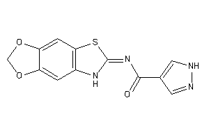 Image of N-(7H-[1,3]dioxolo[4,5-f][1,3]benzothiazol-6-ylidene)-1H-pyrazole-4-carboxamide