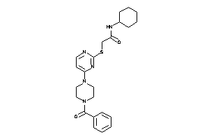 2-[[4-(4-benzoylpiperazino)pyrimidin-2-yl]thio]-N-cyclohexyl-acetamide