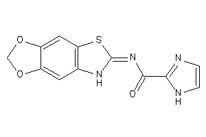 N-(7H-[1,3]dioxolo[4,5-f][1,3]benzothiazol-6-ylidene)-1H-imidazole-2-carboxamide