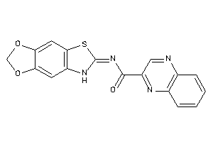 N-(7H-[1,3]dioxolo[4,5-f][1,3]benzothiazol-6-ylidene)quinoxaline-2-carboxamide