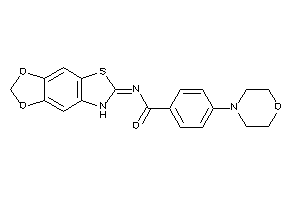 Image of N-(7H-[1,3]dioxolo[4,5-f][1,3]benzothiazol-6-ylidene)-4-morpholino-benzamide