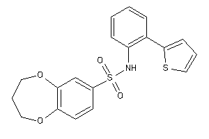 N-[2-(2-thienyl)phenyl]-3,4-dihydro-2H-1,5-benzodioxepine-7-sulfonamide