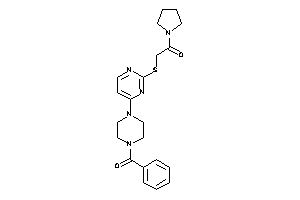Image of 2-[[4-(4-benzoylpiperazino)pyrimidin-2-yl]thio]-1-pyrrolidino-ethanone