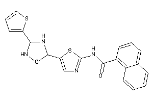 Image of N-[5-[3-(2-thienyl)-1,2,4-oxadiazolidin-5-yl]thiazol-2-yl]-1-naphthamide