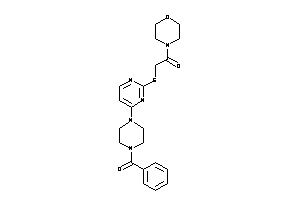 2-[[4-(4-benzoylpiperazino)pyrimidin-2-yl]thio]-1-morpholino-ethanone