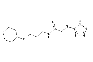 N-[3-(cyclohexoxy)propyl]-2-(1H-tetrazol-5-ylthio)acetamide