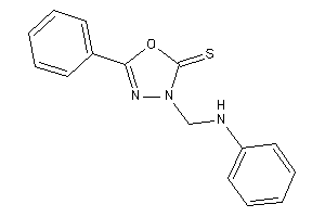 3-(anilinomethyl)-5-phenyl-1,3,4-oxadiazole-2-thione