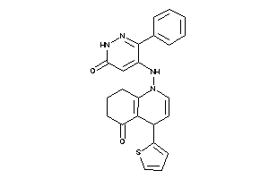 1-[(6-keto-3-phenyl-1H-pyridazin-4-yl)amino]-4-(2-thienyl)-4,6,7,8-tetrahydroquinolin-5-one