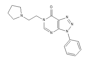 3-phenyl-6-(2-pyrrolidinoethyl)triazolo[4,5-d]pyrimidin-7-one