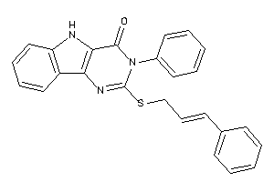 2-(cinnamylthio)-3-phenyl-5H-pyrimido[5,4-b]indol-4-one