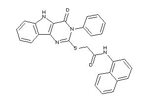 2-[(4-keto-3-phenyl-5H-pyrimido[5,4-b]indol-2-yl)thio]-N-(1-naphthyl)acetamide