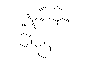 N-[3-(1,3-dioxan-2-yl)phenyl]-3-keto-4H-1,4-benzoxazine-6-sulfonamide