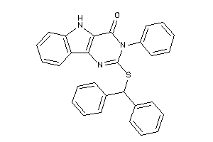 2-(benzhydrylthio)-3-phenyl-5H-pyrimido[5,4-b]indol-4-one