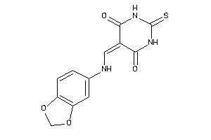 Image of 5-[(1,3-benzodioxol-5-ylamino)methylene]-2-thioxo-hexahydropyrimidine-4,6-quinone
