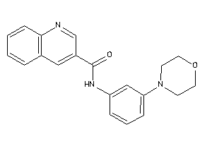 N-(3-morpholinophenyl)quinoline-3-carboxamide