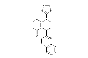 4-quinoxalin-2-yl-1-(1,3,4-thiadiazol-2-yl)-4,6,7,8-tetrahydroquinolin-5-one