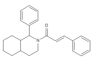 3-phenyl-1-(1-phenyl-3,4,4a,5,6,7,8,8a-octahydro-1H-isoquinolin-2-yl)prop-2-en-1-one