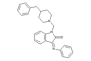 1-[(4-benzylpiperidino)methyl]-3-phenylimino-oxindole