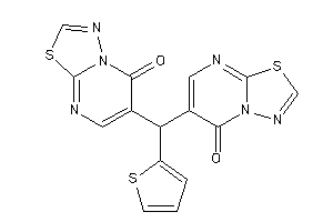 Image of 6-[(5-keto-[1,3,4]thiadiazolo[3,2-a]pyrimidin-6-yl)-(2-thienyl)methyl]-[1,3,4]thiadiazolo[3,2-a]pyrimidin-5-one