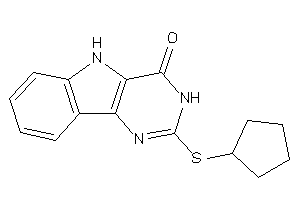 2-(cyclopentylthio)-3,5-dihydropyrimido[5,4-b]indol-4-one