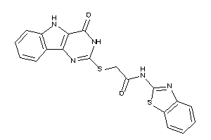 N-(1,3-benzothiazol-2-yl)-2-[(4-keto-3,5-dihydropyrimido[5,4-b]indol-2-yl)thio]acetamide