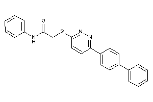 N-phenyl-2-[[6-(4-phenylphenyl)pyridazin-3-yl]thio]acetamide