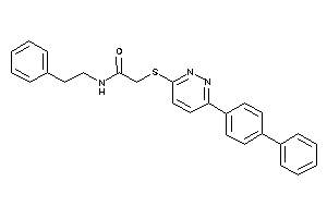 N-phenethyl-2-[[6-(4-phenylphenyl)pyridazin-3-yl]thio]acetamide