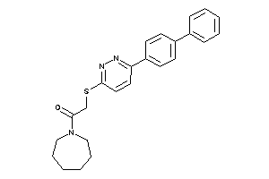 1-(azepan-1-yl)-2-[[6-(4-phenylphenyl)pyridazin-3-yl]thio]ethanone