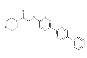 1-morpholino-2-[[6-(4-phenylphenyl)pyridazin-3-yl]thio]ethanone