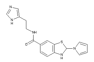 Image of N-[2-(1H-imidazol-5-yl)ethyl]-2-pyrrol-1-yl-2,3-dihydro-1,3-benzothiazole-6-carboxamide