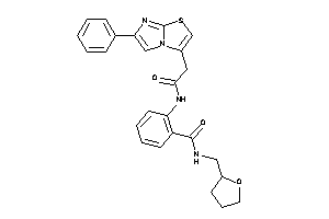 2-[[2-(6-phenylimidazo[2,1-b]thiazol-3-yl)acetyl]amino]-N-(tetrahydrofurfuryl)benzamide