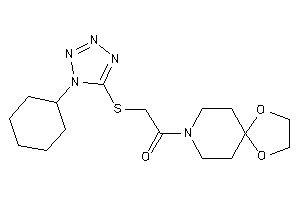 2-[(1-cyclohexyltetrazol-5-yl)thio]-1-(1,4-dioxa-8-azaspiro[4.5]decan-8-yl)ethanone