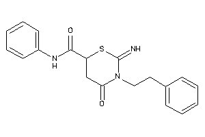 2-imino-4-keto-3-phenethyl-N-phenyl-1,3-thiazinane-6-carboxamide