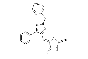 5-[(1-benzyl-3-phenyl-pyrazol-4-yl)methylene]-2-imino-thiazolidin-4-one