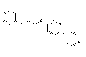 N-phenyl-2-[[6-(4-pyridyl)pyridazin-3-yl]thio]acetamide