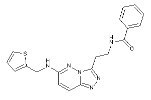 N-[2-[6-(2-thenylamino)-[1,2,4]triazolo[3,4-f]pyridazin-3-yl]ethyl]benzamide