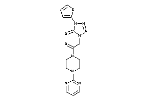 1-[2-keto-2-[4-(2-pyrimidyl)piperazino]ethyl]-4-(2-thienyl)tetrazol-5-one