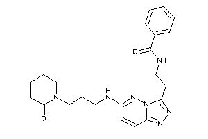 N-[2-[6-[3-(2-ketopiperidino)propylamino]-[1,2,4]triazolo[3,4-f]pyridazin-3-yl]ethyl]benzamide