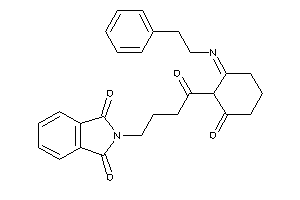 2-[4-keto-4-(2-keto-6-phenethylimino-cyclohexyl)butyl]isoindoline-1,3-quinone