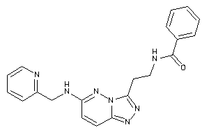 N-[2-[6-(2-pyridylmethylamino)-[1,2,4]triazolo[3,4-f]pyridazin-3-yl]ethyl]benzamide