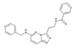 N-[2-[6-(4-pyridylmethylamino)-[1,2,4]triazolo[3,4-f]pyridazin-3-yl]ethyl]benzamide