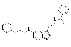 N-[2-[6-(3-phenylpropylamino)-[1,2,4]triazolo[3,4-f]pyridazin-3-yl]ethyl]benzamide