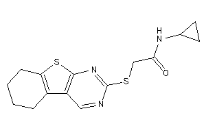 N-cyclopropyl-2-(5,6,7,8-tetrahydrobenzothiopheno[2,3-d]pyrimidin-2-ylthio)acetamide