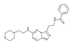 N-[2-[6-(2-morpholinoethylamino)-[1,2,4]triazolo[3,4-f]pyridazin-3-yl]ethyl]benzamide